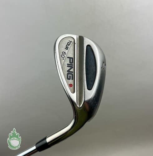 Used Right Handed Ping Tour Red Dot 60* Wedge Flex Steel Golf Club