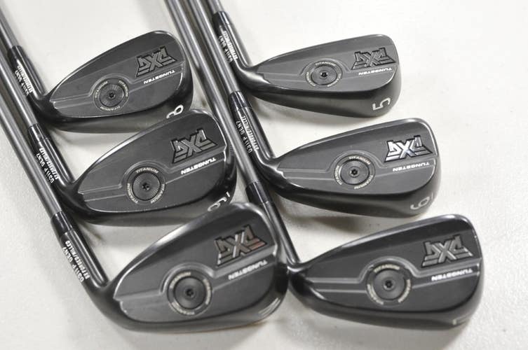 PXG Gen7 0311 P Black 5-W Iron Set Regular Flex RH SteelFiber 70  # 213599