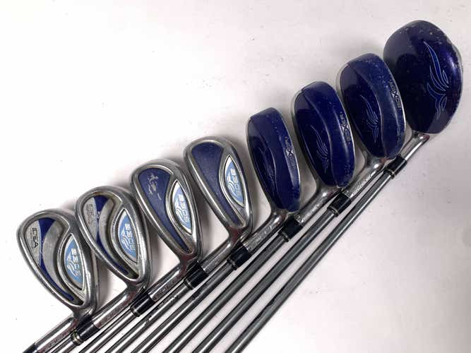 Adams Idea A3 OS Club Set 5W 4h-6h-7-PW+GW Ladies Graphite Womens RH NO 9