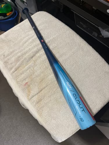 2024 Rawlings Clout Alloy USSSA Certified Bat (-10) 20 oz 30" (New)