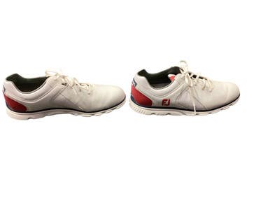 Used Foot Joy Mens Golf Shoes White Senior 10.5 11846-S000104724