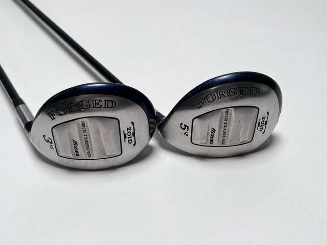 Mizuno T-Zoid Forged 3 & 5 Fairway Wood Set 15* 18* Accel Arc Regular RH