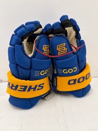 Sherwood Code Encrypt NHL St. Louis Blues Retro Gloves 14" Pro Stock (New)