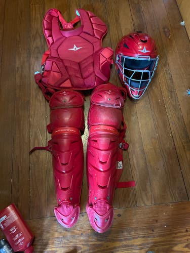 Red All Star MVP Pro Catcher's Set (Used)