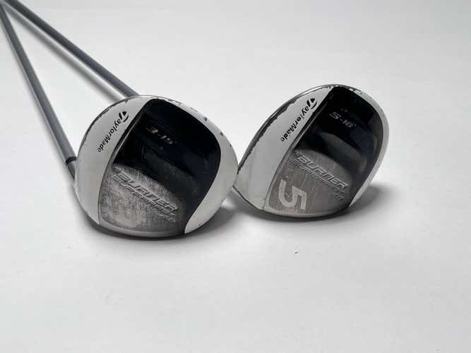 TaylorMade Burner Superfast 2.0 3 5 Fairway Wood Set 15* 18* Graphite Ladies RH