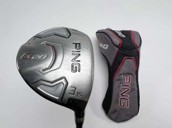 Ping G20 3 Fairway Wood 15* TFC169F Soft Regular Senior RH HC Midsize Grip