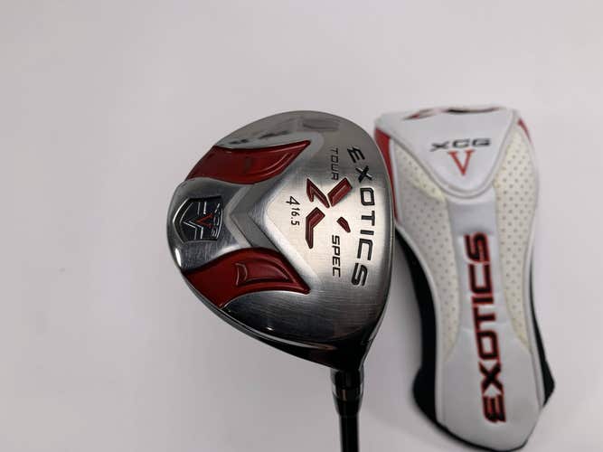 Tour Edge Exotics XCG-V 4 Fairway Wood 16.5* Aldila Voodoo SVS7 Stiff RH