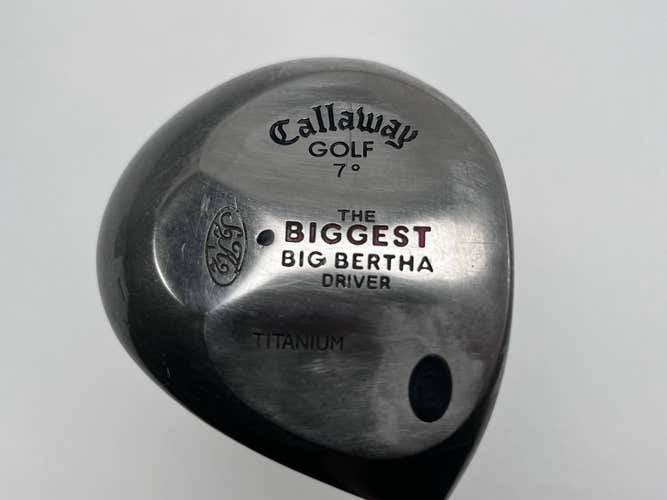 Callaway Biggest Big Bertha Driver 7* Grafalloy ProLite Stiff Graphite Mens RH