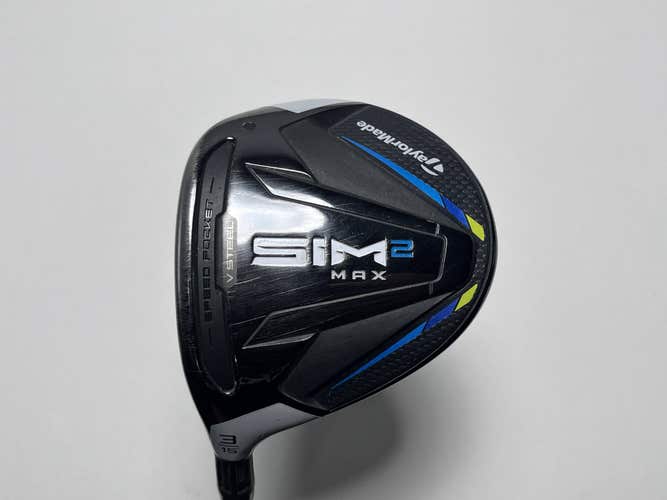 TaylorMade SIM2 MAX 3 Fairway Wood 15* Fujikura Ventus Blue 6-S Stiff Mens LH