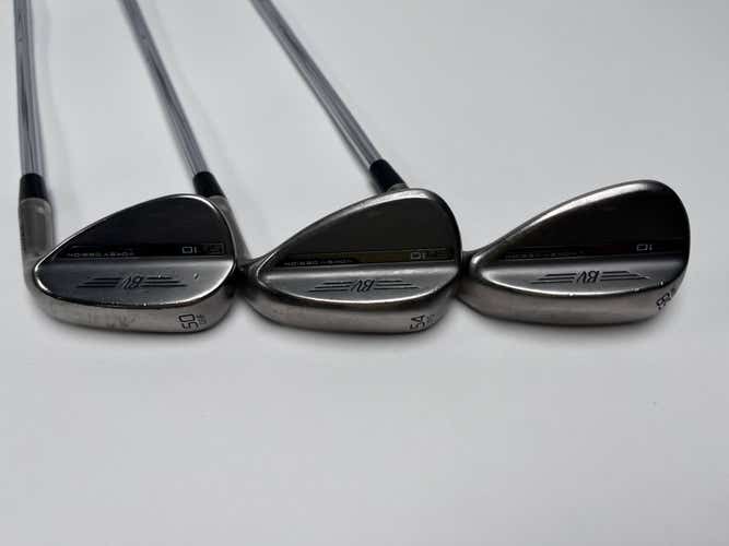 Titleist Vokey SM10 Nickel Wedge Set 50* 8 54* 10 58* 8 SM10 Wedge Steel Mens RH
