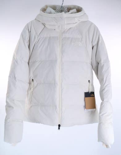 The North Face Hydrenalite City Down Hoodie Jacket Women's S White Dune NWT Read