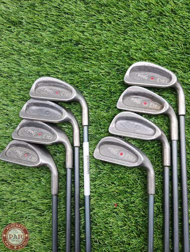 PING EYE 2 IRON SET 3-PW LADIES ALDILA LOW TORQUE (RED DOT) GOOD