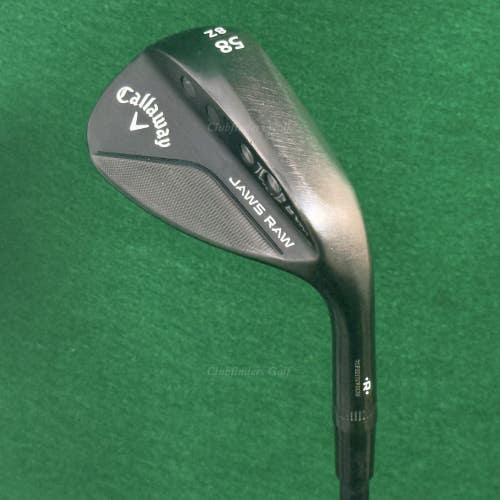 Callaway Jaws Raw Black 58-8Z 58 Lob Wedge ACCRA 125 SpT Graphite Wedge Flex
