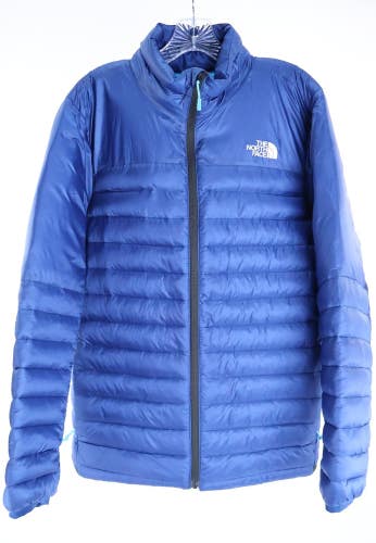 The North Face Terra Peak Jacket Mens Large Blue ThermoBall Insulated Puffer NEW