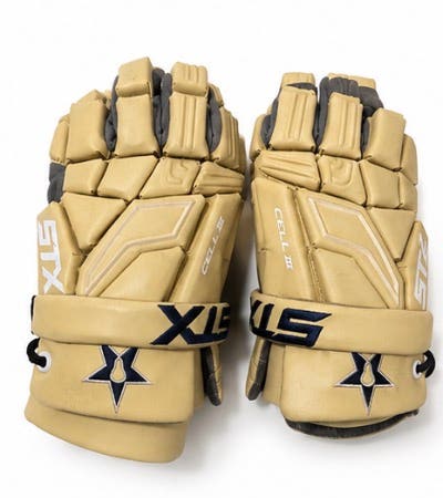 STX Cell III Lacrosse Gloves Khaki (New)