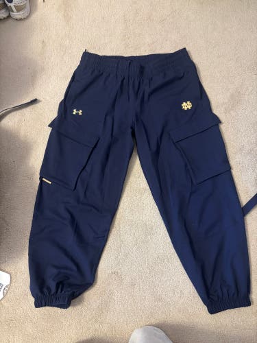 Notre Dame Blue Large Adult Unisex Under Armour Pants (New)