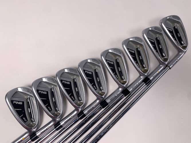 Ping i20 Iron Set 4-PW+GW Yellow Dot 1.5* Up CFS Stiff Steel Mens RH
