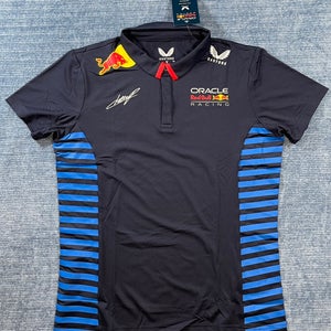 Sergio Perez 11 Red Bull Racing Castore Women's Medium Team 2024 SS Polo Shirt
