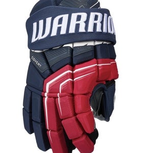 New Warrior Covert Qr7  Gloves Senior Sr. Ice Hockey Gloves 14 Red White Blue
