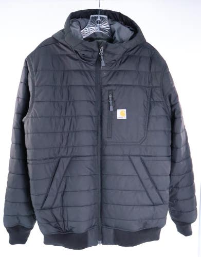 Carhartt Gilliam Rain Defender Insulated Hooded Jacket Black Men's M NEW
