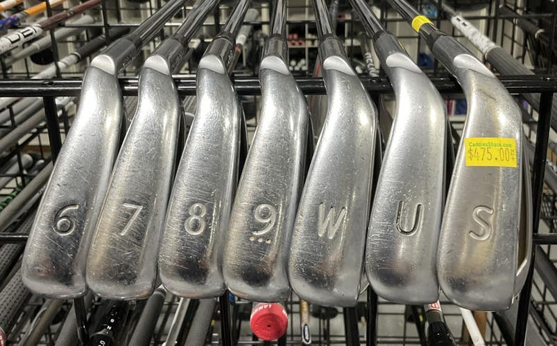 Ping G400 Black Dot 6-P+U+S Irons Set PING AWT 2.0 Regular Flex Steel MRH USED