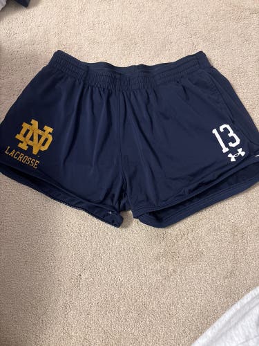 Notre Dame Blue Medium Women's Under Armour Shorts (Used)