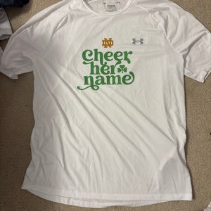 Notre Dame White Large Adult Unisex Under Shirt (Used)
