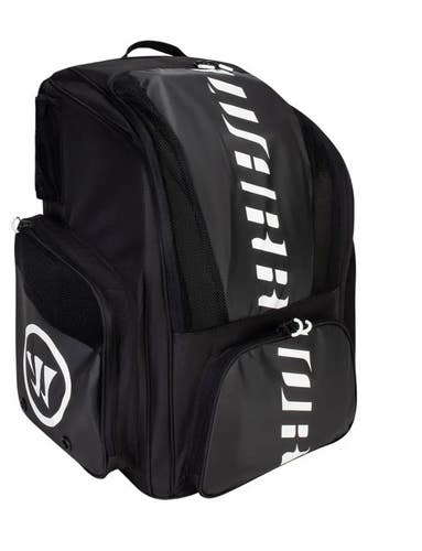 Warrior Ice Roller Hockey  Black Backpack Equipment Bag