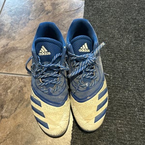 Blue Men's Size M 9.0 (W 10.0) Adult Adidas Icon Low Top Turf Cleats (Used)