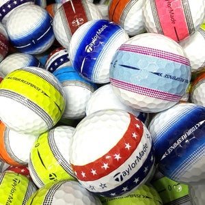 12 Near Mint AAAA TaylorMade Tour Response Banded Used Golf Balls...full color