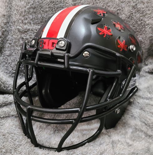 Ohio State Buckeyes Black Out AUTHENTIC FULL SIZE Football Helmet - DISPLAY ONLY