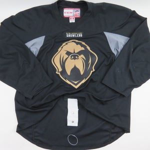 CCM Newfoundland Growlers ECHL Pro Stock Practice Worn Hockey Jersey Black 58