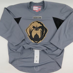 CCM Newfoundland Growlers ECHL Pro Stock Practice Worn Hockey Jersey Gray 58