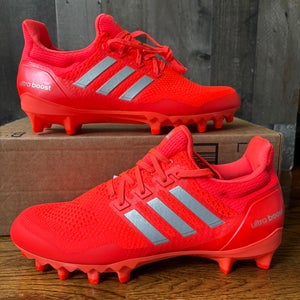 Adidas Ultraboost Solar Red Orange Metallic Football Cleats Men's 11 JP7411