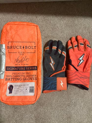 Bruce Bolt Max Clark Signature Series Long Cuff (Youth Large) Batting Gloves