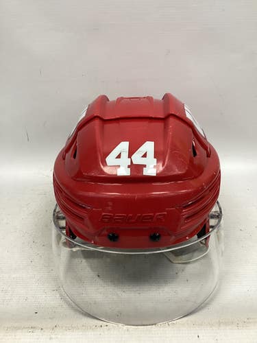 Used Bauer REAKT 200 M Helmet Half Visor Combo Red MD 11851-S000046773