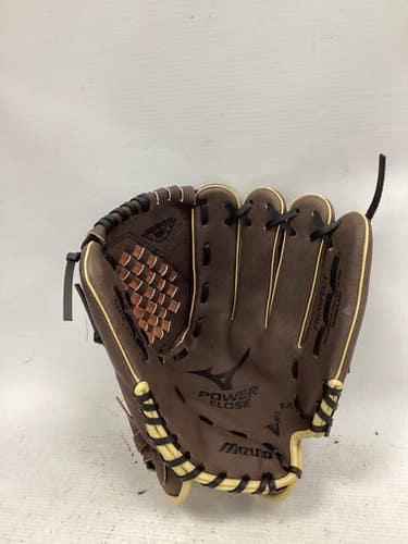 Used Mizuno POWER CLOSE BB/SB Glove RH Throw Brown 11 1/2" 11851-S000046767