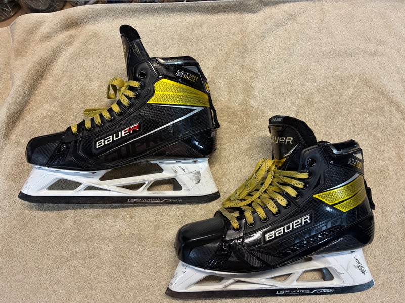 Bauer Pro Custom Supreme UltraSonic Goalie Skates Size 10 1/4 E.