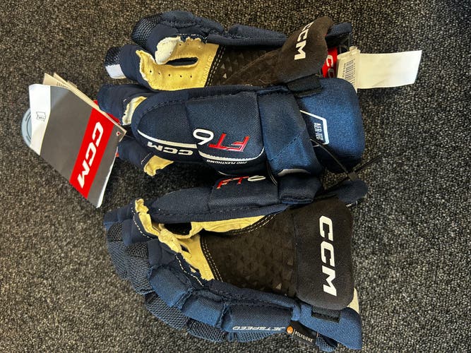 CCM JetSpeed FT6 Gloves 12" Blue (New)