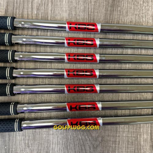 .355" Iron Shafts 4-PW - KBS $-Taper 120, Stiff Flex (3007)