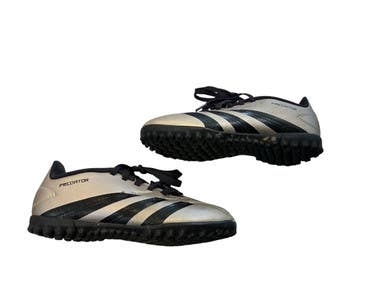 Used Adidas PREDATOR Soccer Indoor Shoes Grey Youth 13.0 11873-C000236061
