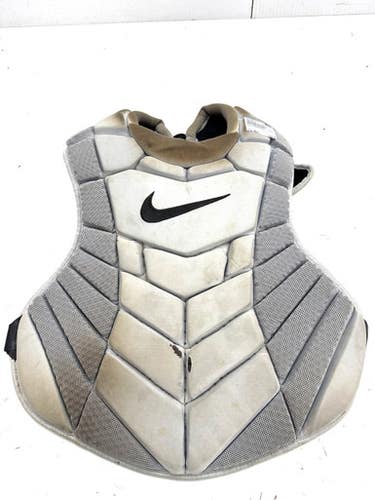 Used Nike DIAMOND ELITE Catchers Chest Protector Grey Adult 11860-S000309106