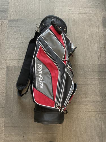 Used Top Flite 14 WAY CART BAG Mens Cart Bag Red 11614-S000236714