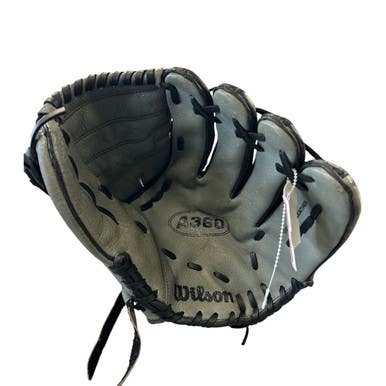 Used Wilson A360 BB/SB Glove RH Throw Grey 12" 11450-S000520755