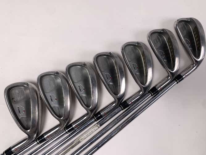 TaylorMade Rac HT Iron Set 3-9 Light Metal 95g Stiff Steel Mens RH Midsize Grips