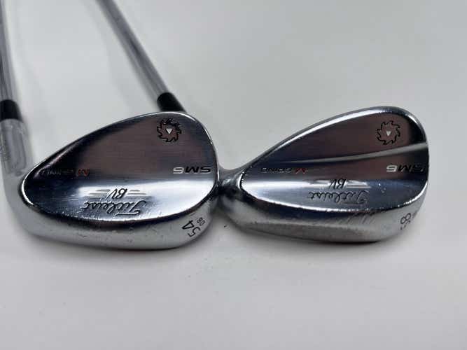 Titleist Vokey SM6 Tour Chrome Wedge Set 54* 8 | 58* 8 KBS Tour 90 Stiff RH