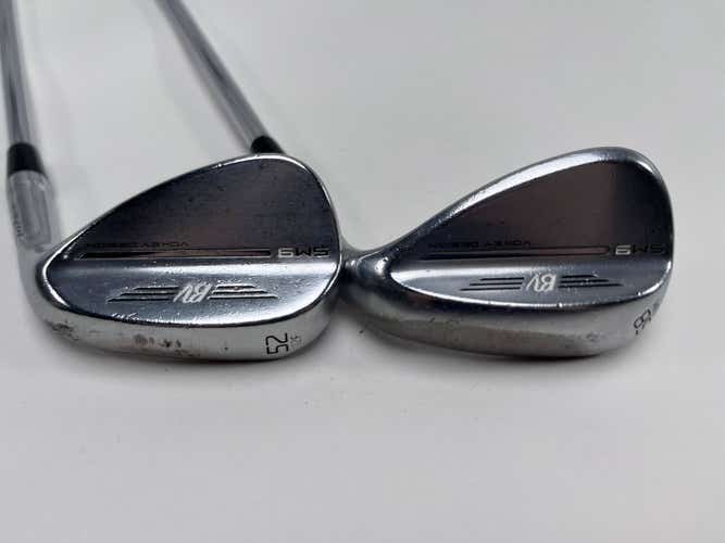 Titleist Vokey SM9 Tour Chrome Wedge Set 52* 12 | 58* 8 Wedge Steel Mens RH