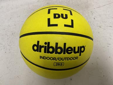 Used DRIBBLE UP Indoor/Outdoor Basketball Adult Yellow 29 1/2" 11855-S000203754