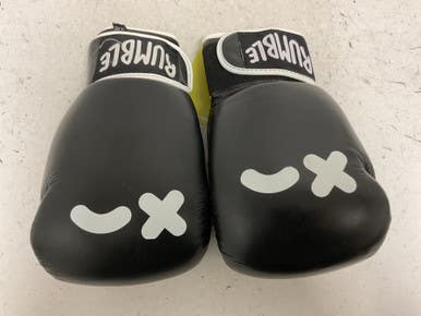 Used RUMBLE WINK Boxing Gloves Black And White Senior 11855-S000203707