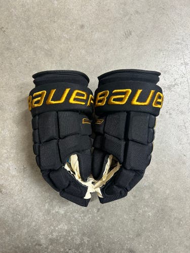 14” Bauer Pro Series Colorado College Gloves Pro Stock (New) NCAA